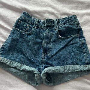 Zara Dark Blue Jean Shorts